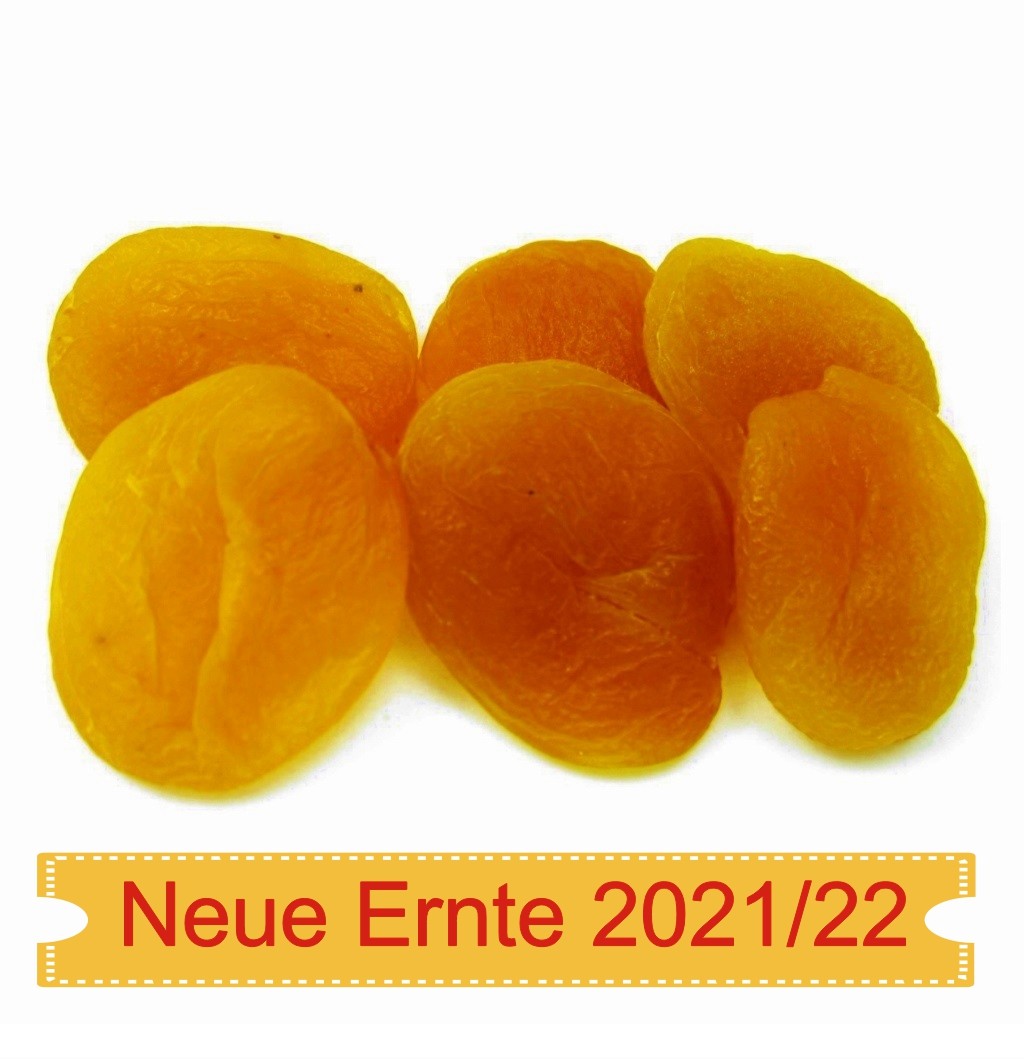 Aprikosen Premium getrocknet, geschwefelt Neue Ernte 2021/22